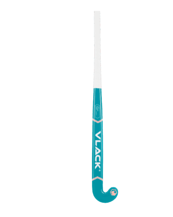 Palo Hockey Césped Vlack Kifaru Junior Color Esmeralda-Coral 5% Carbono
