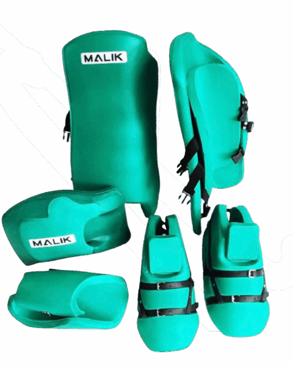 Equipos de Arqueros Hockey Césped Set Malik Pegasus (Kickers, Legguards, Guante, Bermuda y Pechera) Talle M