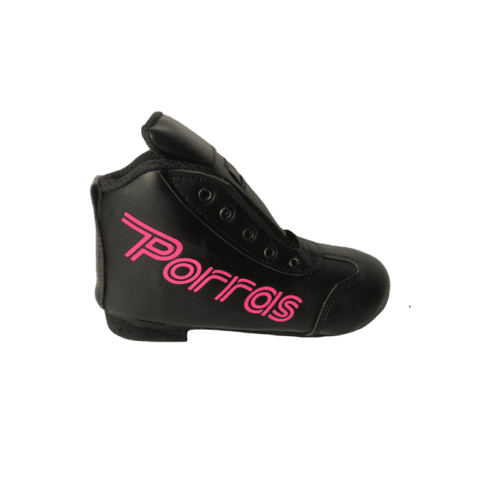 Botas Hockey Patín Porras Color Negro/Fucsia
