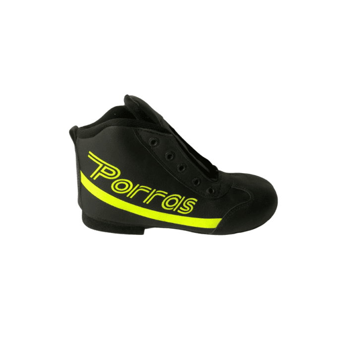 Botas Hockey Patín Porras Color Negro/Amarillo