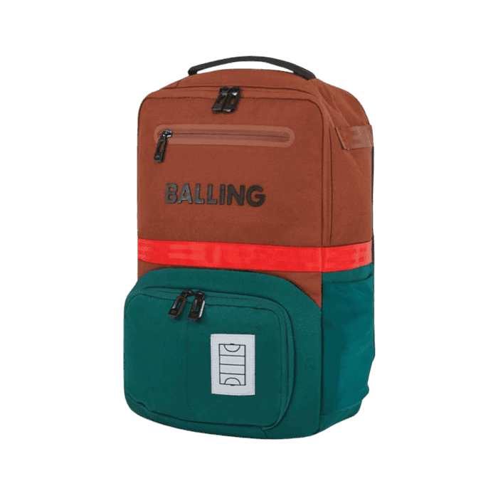 Mochila Hockey Césped Balling Alter1 Hockey Tabaco, Verde y Rojo