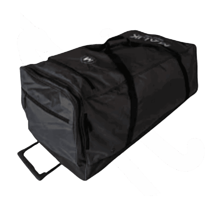 Bolso con Carro y Ruedas Arqueros Hockey Césped  Malik Goalie Bag Negro