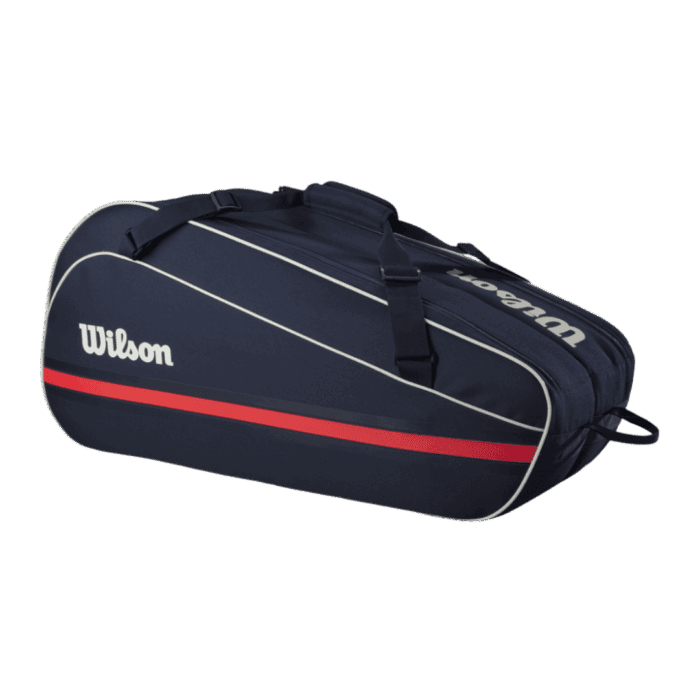 Bolso Raquetero Tenis Wilson Team 6PK Raquet Bag Color Azul