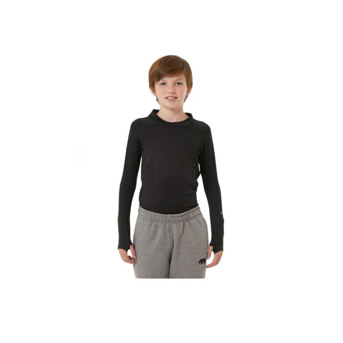 Remera Térmica Vlack Thermal Tech Unisex Junior |Color Negro