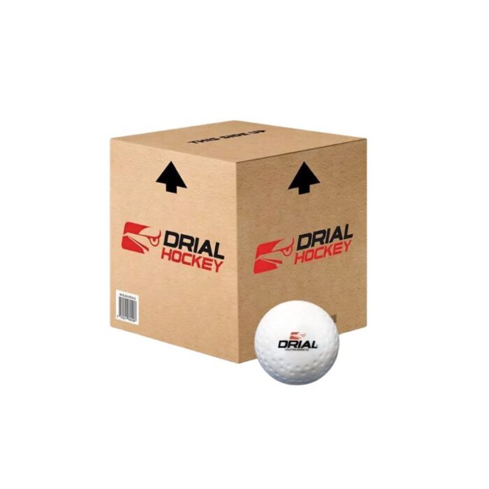 Caja Bochas Hockey Césped Drial Dimple x 48 -Blancas-