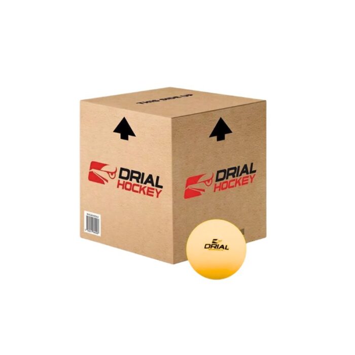 Caja Bochas Hockey Césped Drial x 48 -Amarilla-